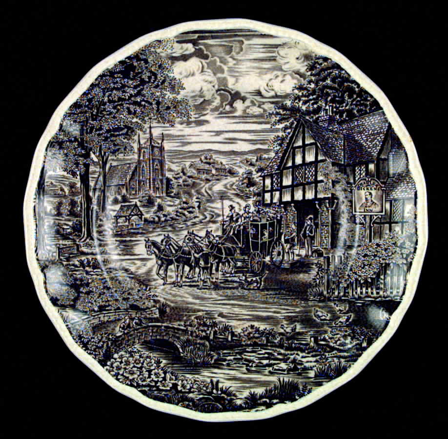 Dickens Coaching Days Dinner Plate by Kensington Staffords-1