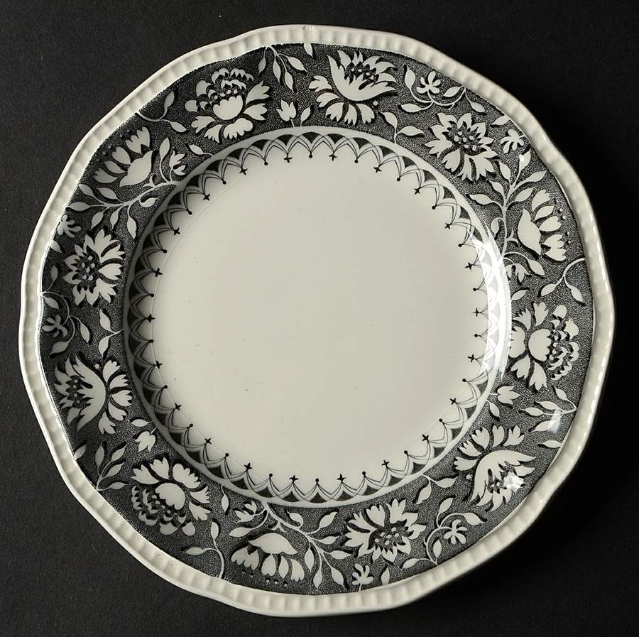 Dundee Gray Bread & Butter Plate by Kensington Staffords-1