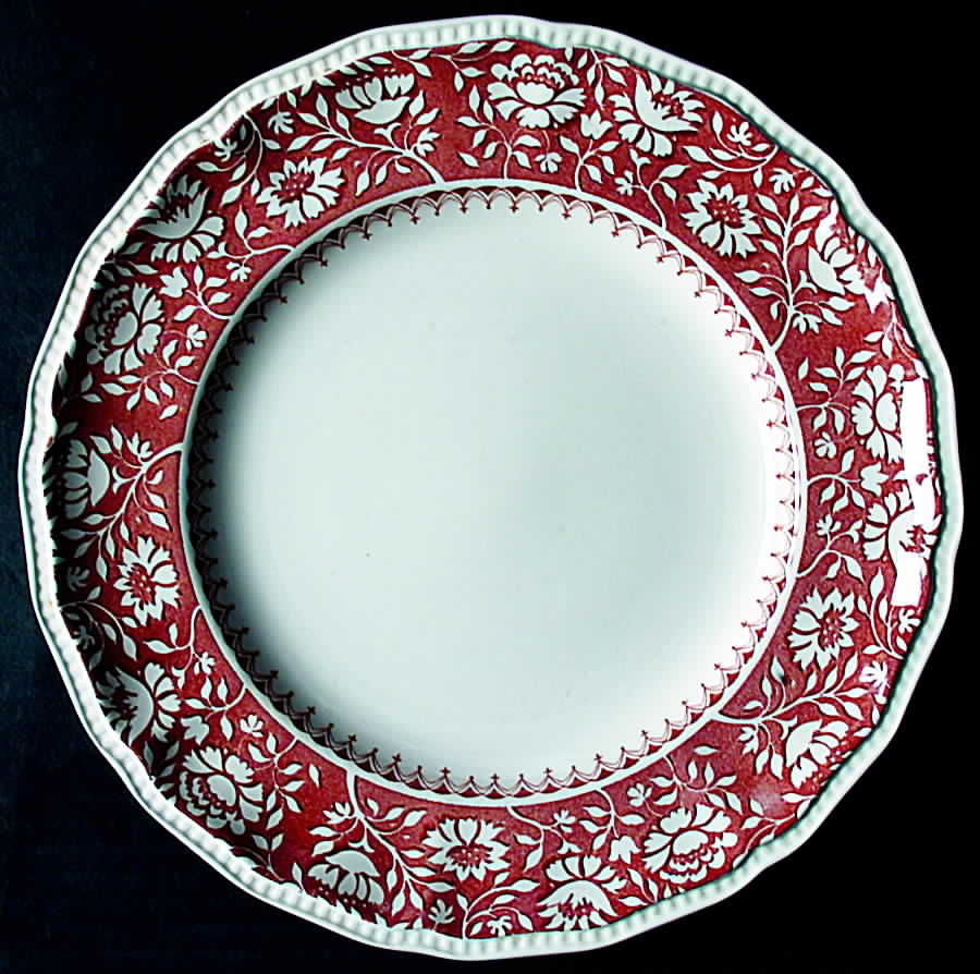 Dundee Brown On White Dinner Plate by Kensington Staffords-1