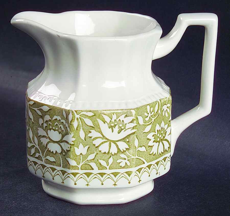 Dundee Green Creamer by Kensington Staffords-1