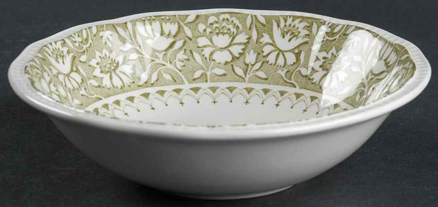 Dundee Green Coupe Cereal Bowl by Kensington Staffords-1