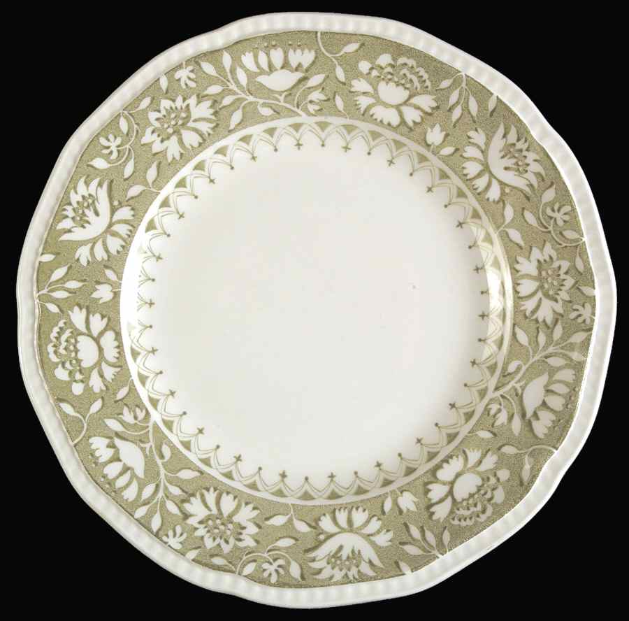Dundee Green Bread & Butter Plate by Kensington Staffords-1