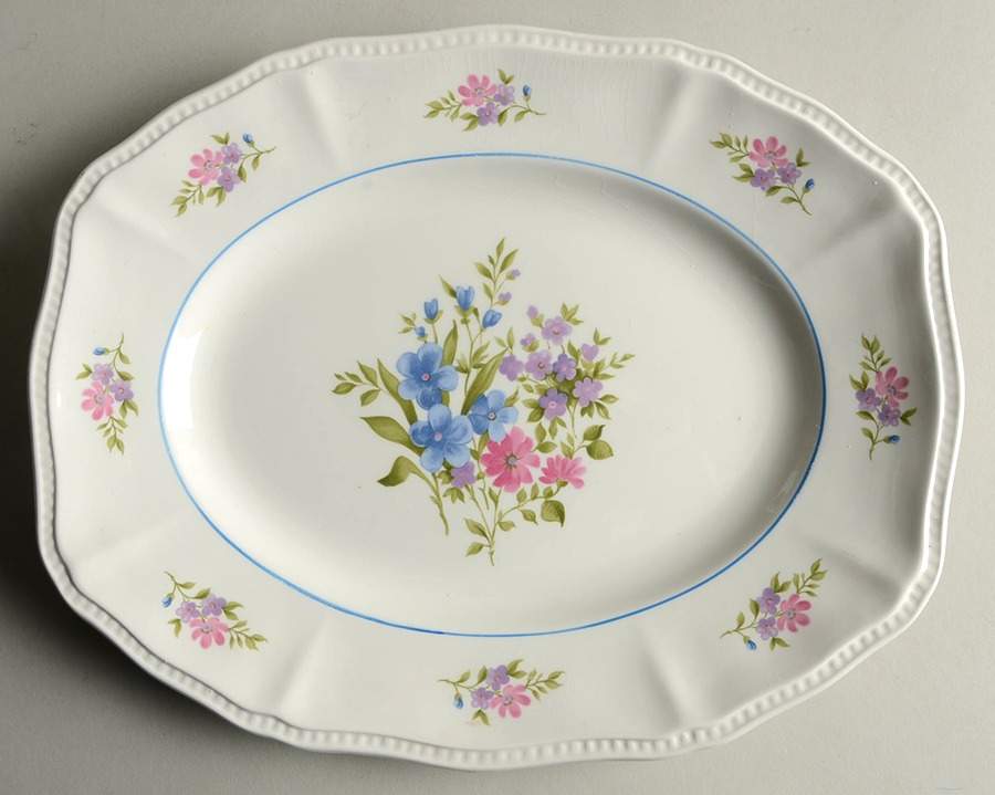 English Garden 12" Oval Serving Platter by Kensington Staffords-1