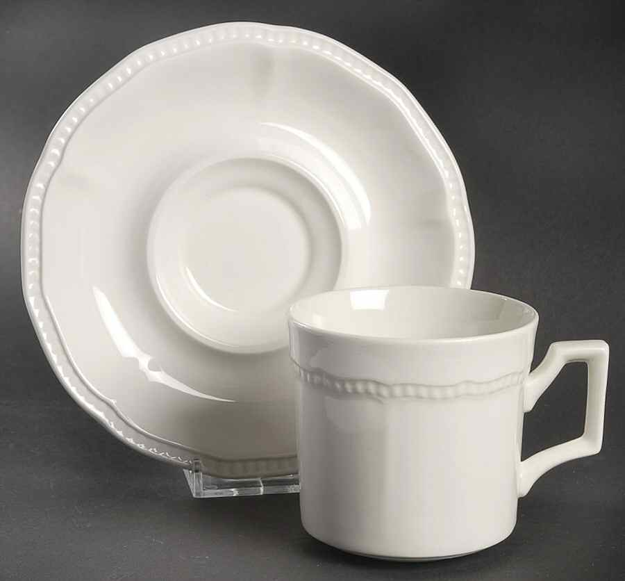KES2 Flat Cup & Saucer Set by Kensington Staffords-1