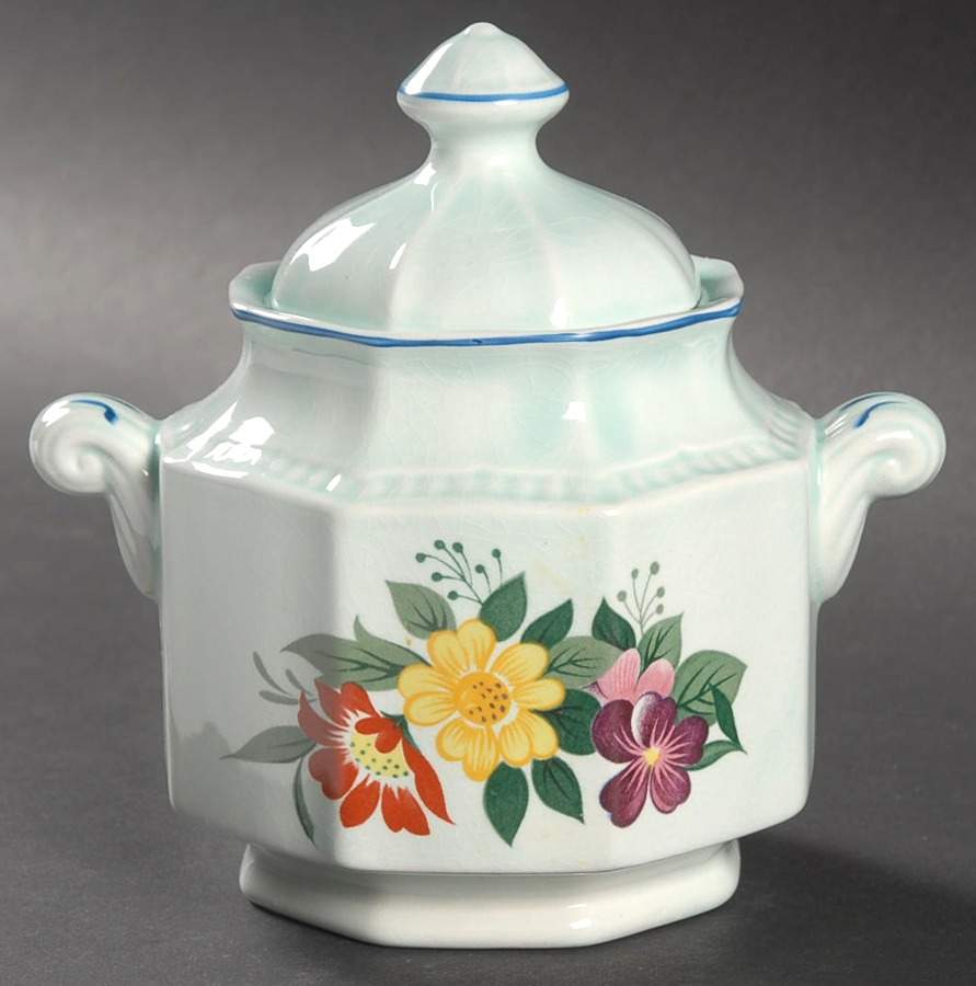 Provincial Sugar Bowl & Lid by Kensington Staffords-1