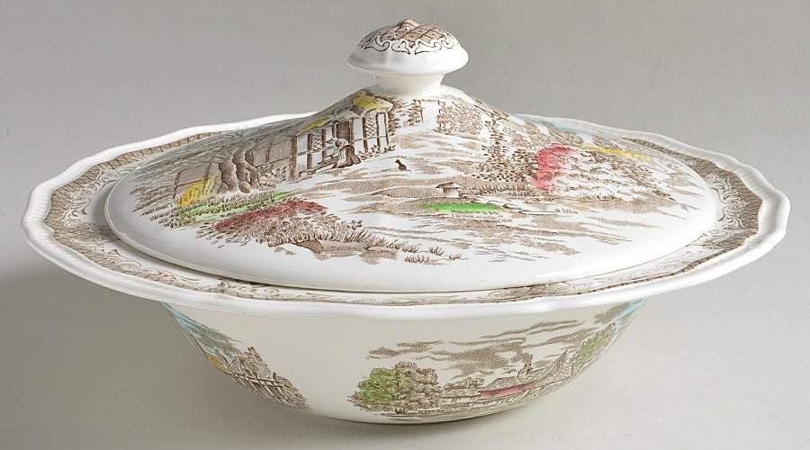 Shakespeare's Sonnets Round Covered Vegetable by Kensington Staffords-1