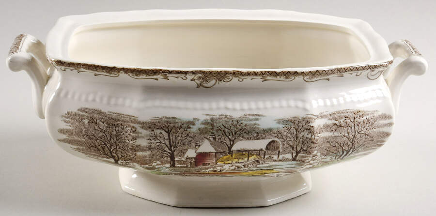 Shakespeare's Sonnets Oval Vegetable No Lid by Kensington Staffords-1