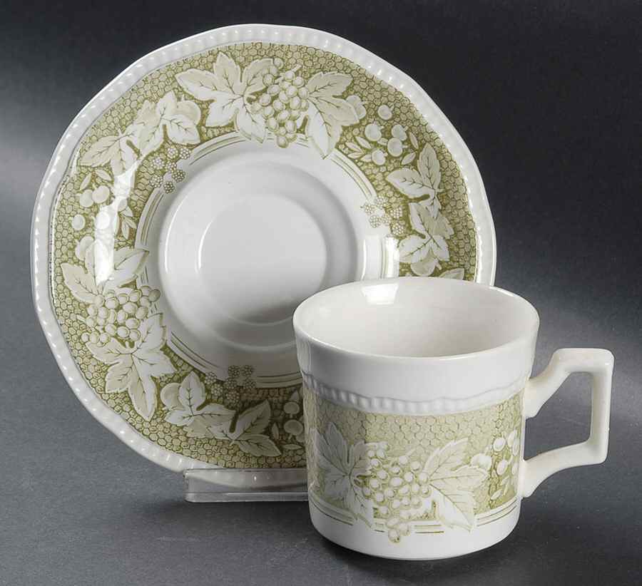 Somerset Flat Cup & Saucer Set by Kensington Staffords-1