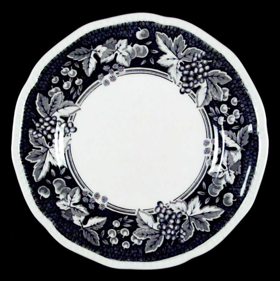 Somerset Black Bread & Butter Plate by Kensington Staffords-1