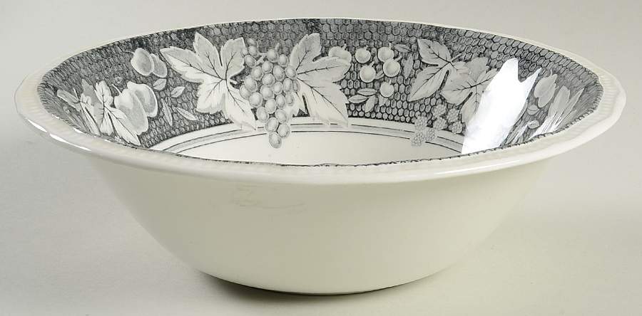 Somerset Black 8" Round Vegetable Bowl by Kensington Staffords-1