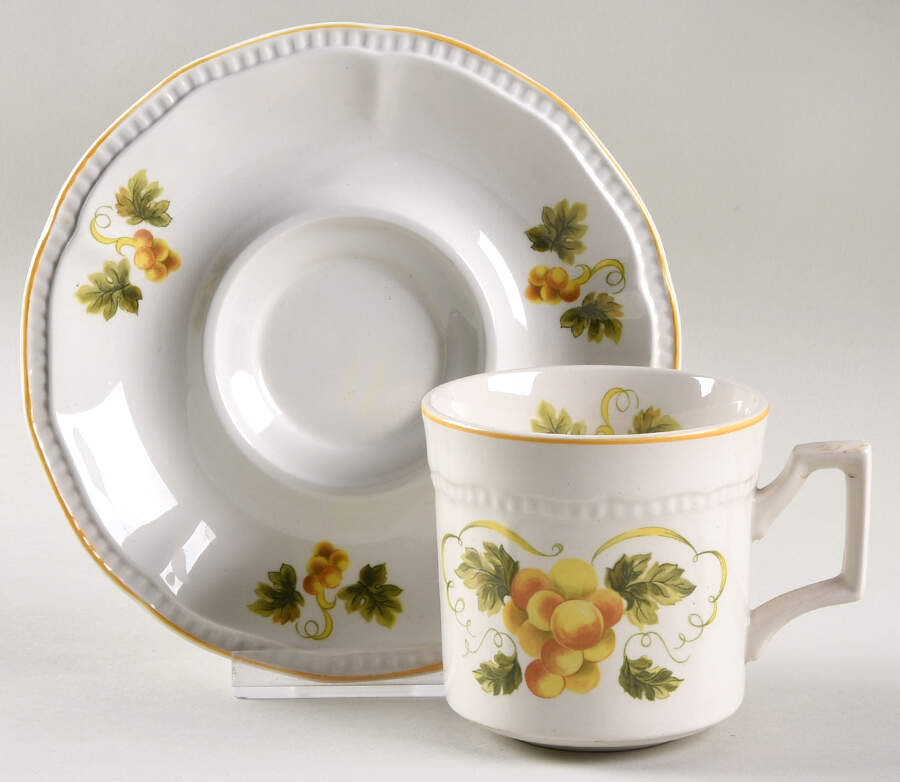 Sussex Flat Cup & Saucer Set by Kensington Staffords-1