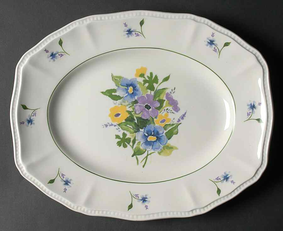 Wayside 12" Oval Serving Platter by Kensington Staffords-1