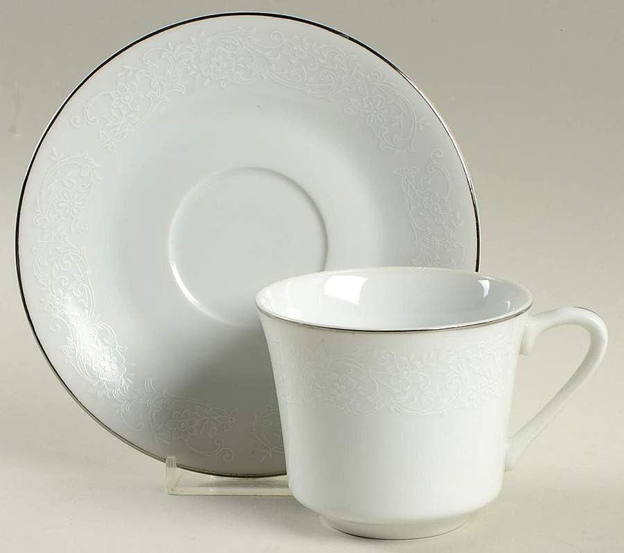 Bocage Flat Cup & Saucer Set by Kimco-1