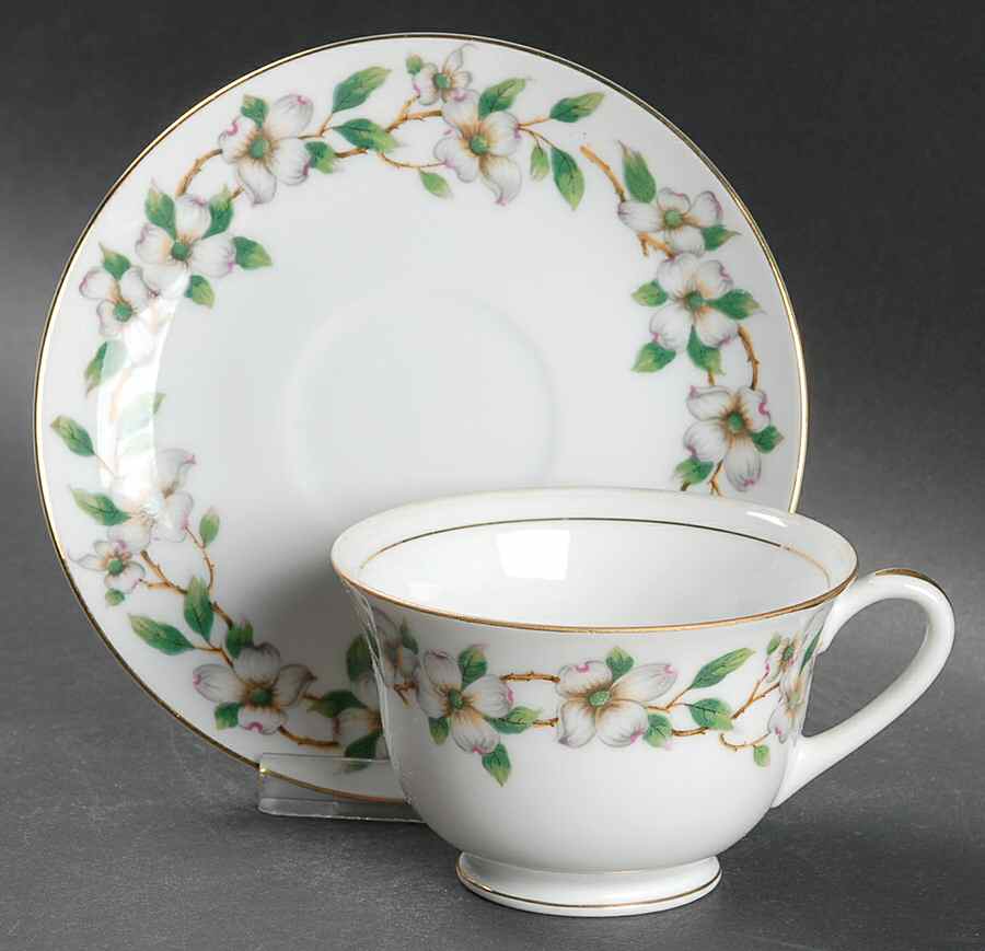 Carolina Footed Cup & Saucer Set by King's Court-1