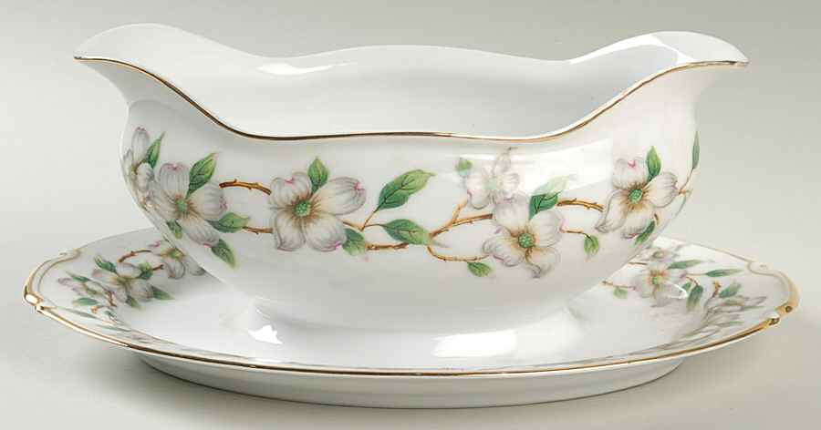 Carolina Gravy Boat with Attached Underplate by King's Court-1