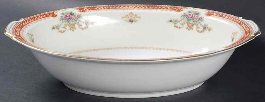 Cynthia 10" Oval Vegetable Bowl by King's Court-1
