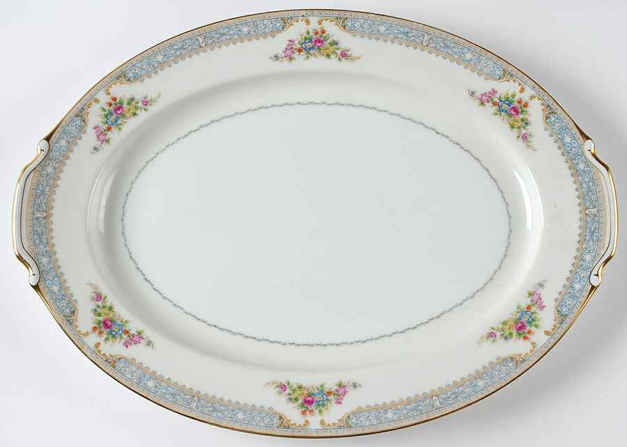 Danube 16" Oval Serving Platter by King's Court-1