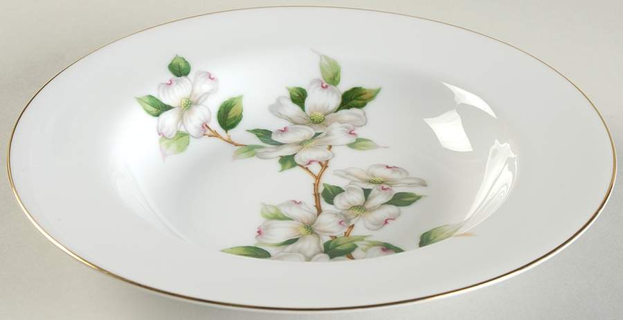 Dogwood Rim Soup Bowl by King's Court-1