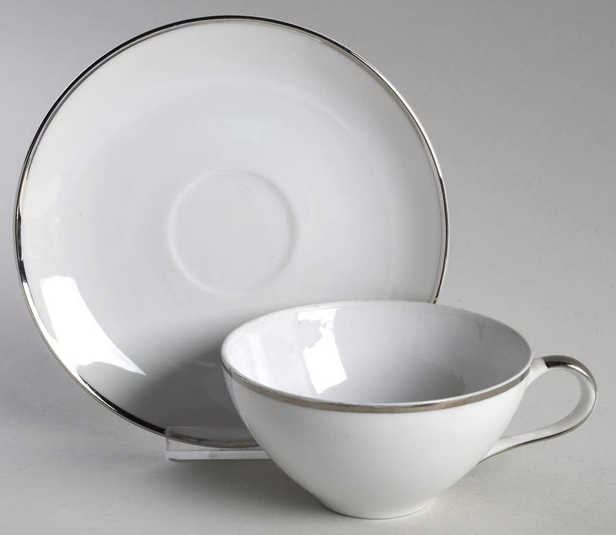 First Love Flat Cup & Saucer Set by King's Court-1