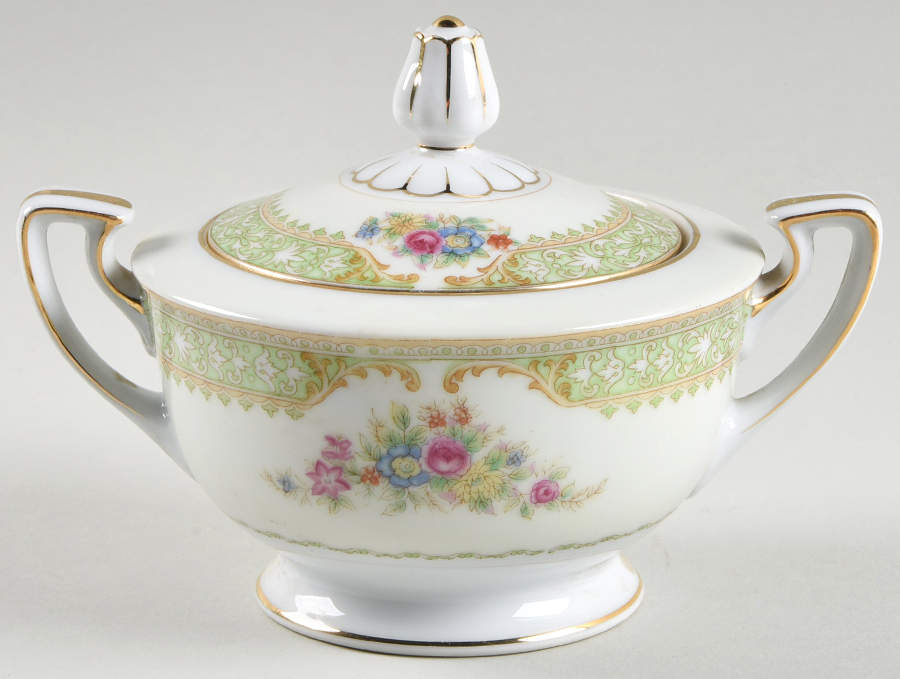 Jeanne Sugar Bowl & Lid by King's Court-1