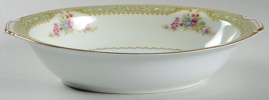 Jeanne 10" Oval Vegetable Bowl by King's Court-1