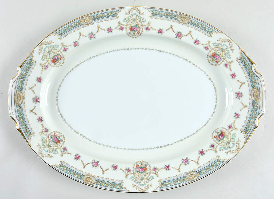 Margo 17" Oval Serving Platter by King's Court-1