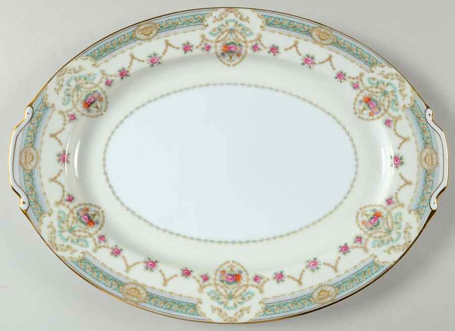 Margo 14" Oval Serving Platter by King's Court-1