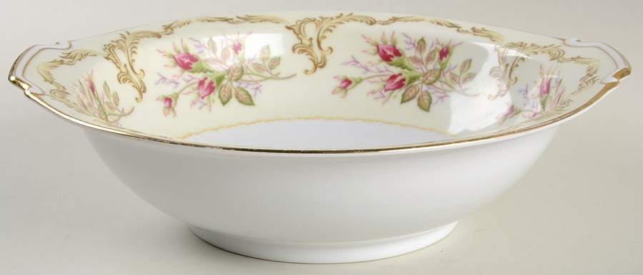 Rose Bud 10" Round Vegetable Bowl by King's Court-1
