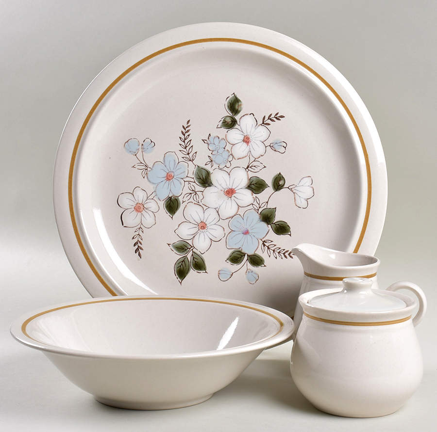 Autumn Flowers 5 Piece Hostess Set by Kingsbury-1
