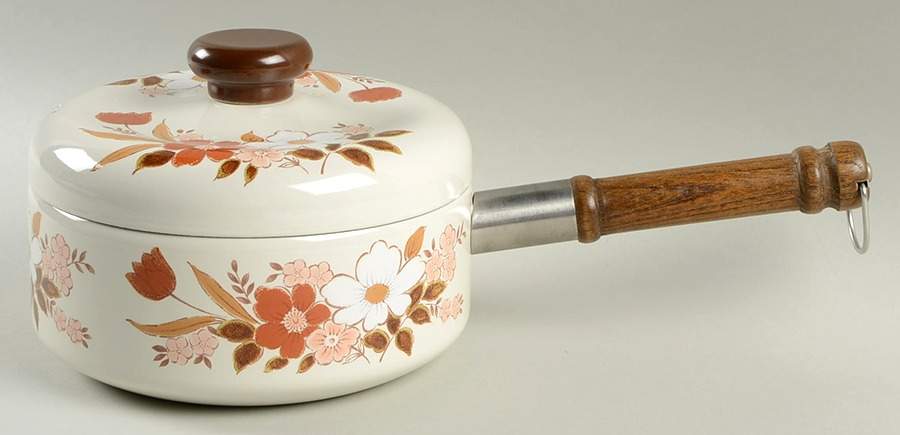 Dogwood 1.5 Quart Metal Covered Saucepan by Kingsbury-1