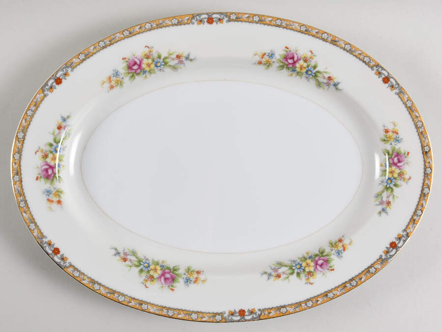 KIK1 13" Oval Serving Platter by Kikusui-1
