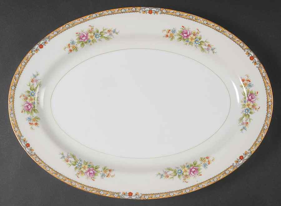 KIK1 14" Oval Serving Platter by Kikusui-1