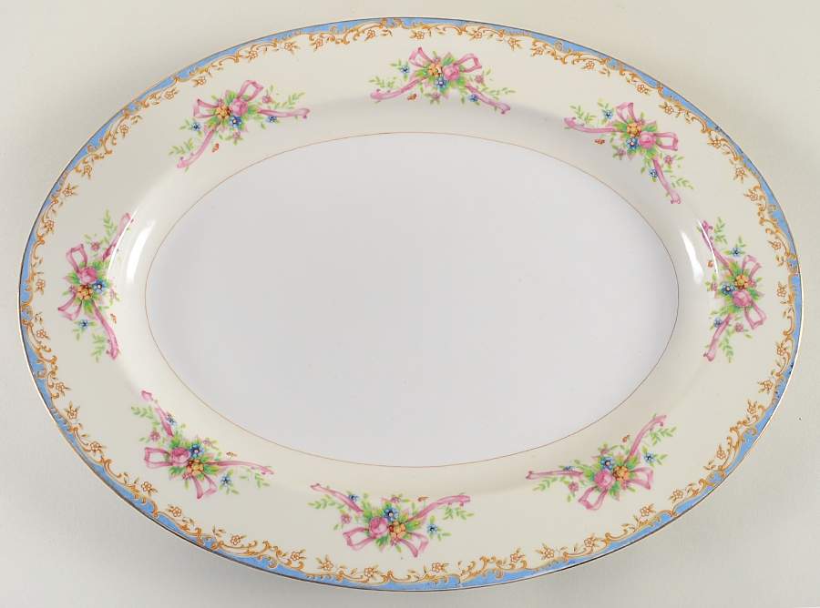 KIK17 16" Oval Serving Platter by Kikusui-1