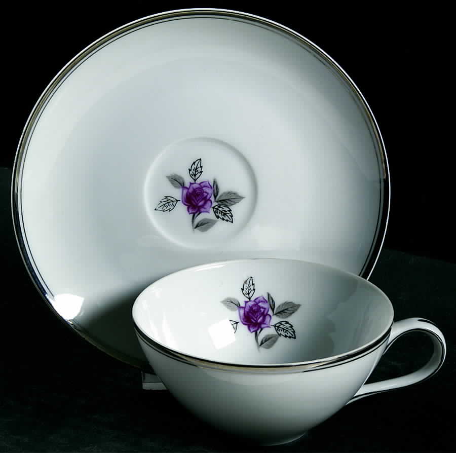 Rosemont Flat Cup & Saucer Set by Kimberly-1