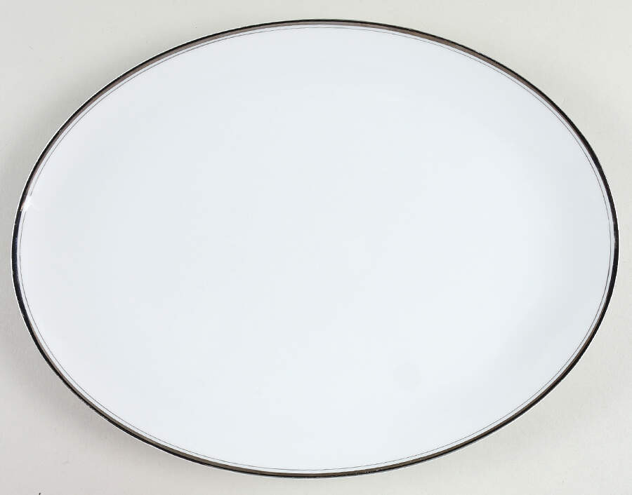Silver Chalice 14" Oval Serving Platter by Kimberly-1