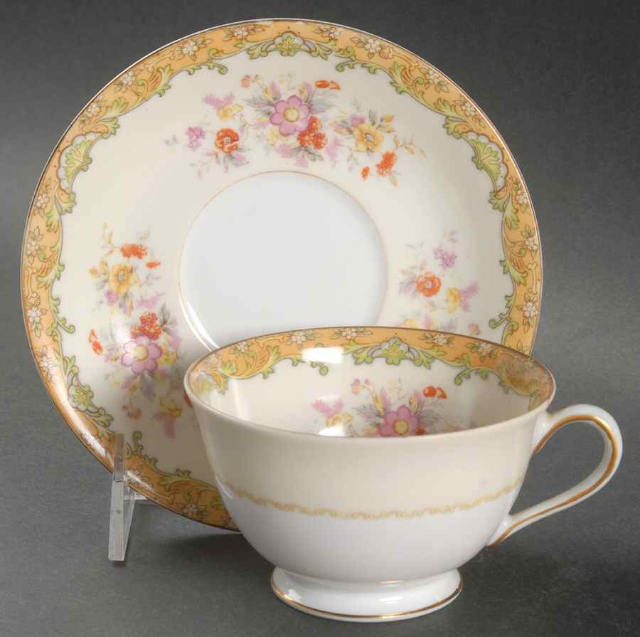 Aragon Footed Cup & Saucer Set by Kingswood-1