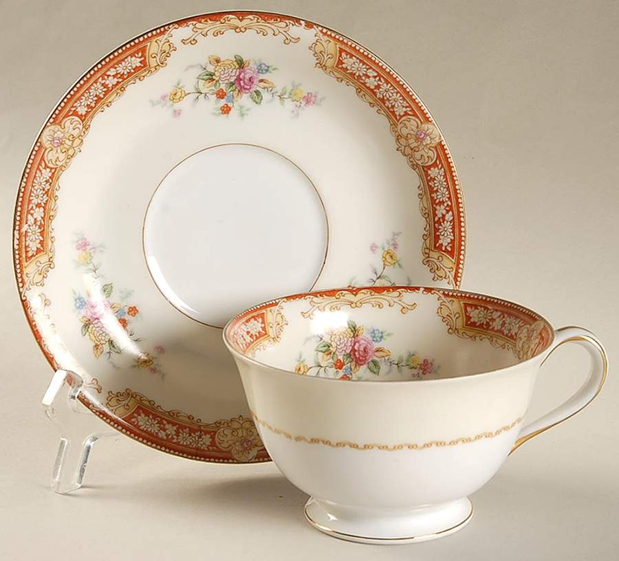 Windsor Footed Cup & Saucer Set by Kingswood-1