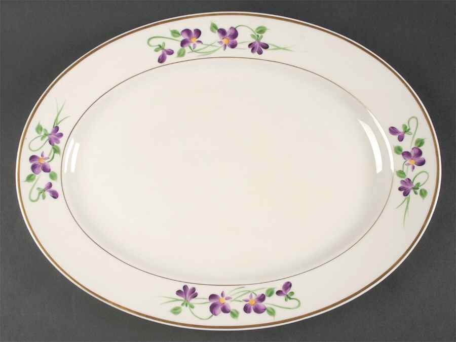Violet 15" Oval Serving Platter by Kirk-1