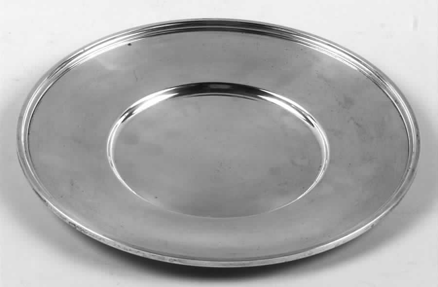 Sterling Hollowware Small Sterling Sandwich Plate by Kirk Stieff-1