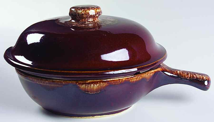 Brown Drip 1 Qt Round Covered Casserole by Kathy Kale-1