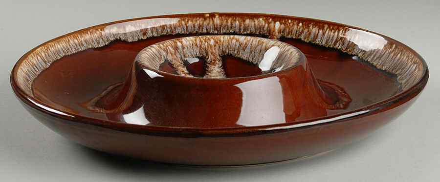 Brown Drip 1 Piece Chip & Dip by Kathy Kale-1