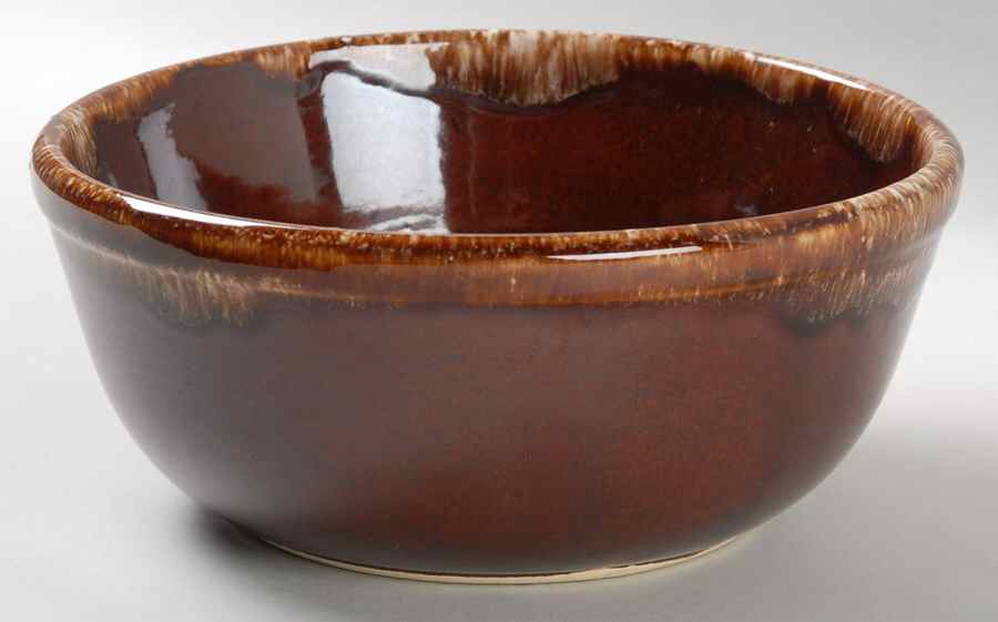 Brown Drip 7" Mixing Bowl by Kathy Kale-1