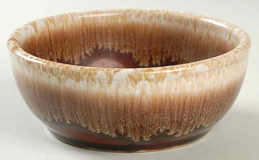 Brown Drip Fruit/Dessert (Sauce) Bowl by Kathy Kale-1