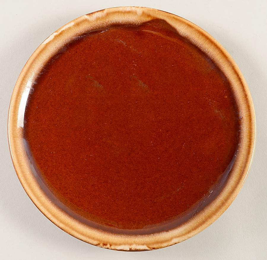 Brown Drip Salad Plate by Kathy Kale-1