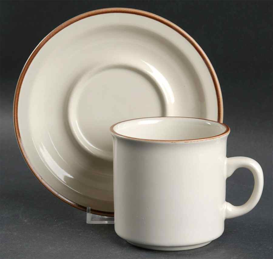 Spring Flower Flat Cup & Saucer Set by Kanney-1