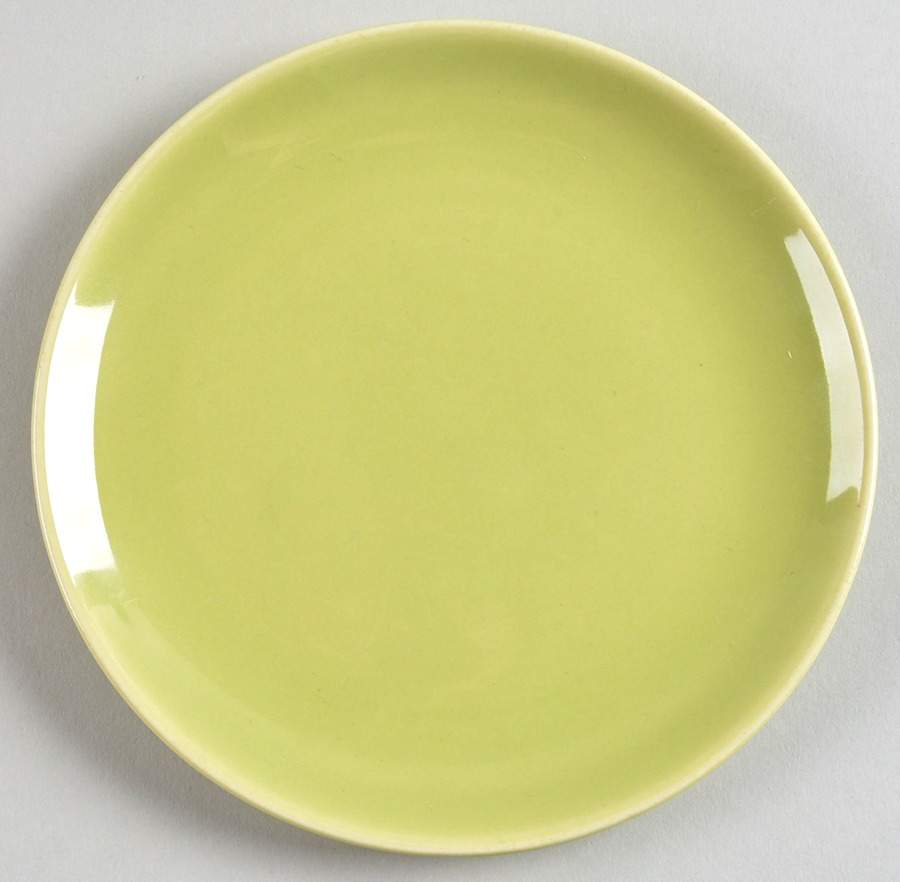 Accent Chartreuse Bread & Butter Plate by Edwin Knowles-1