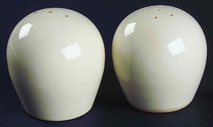 Accent White Salt & Pepper Set by Edwin Knowles-1