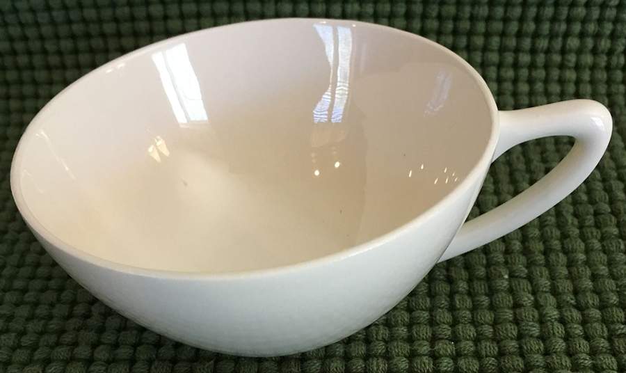 Accent White Flat Cup by Edwin Knowles-1