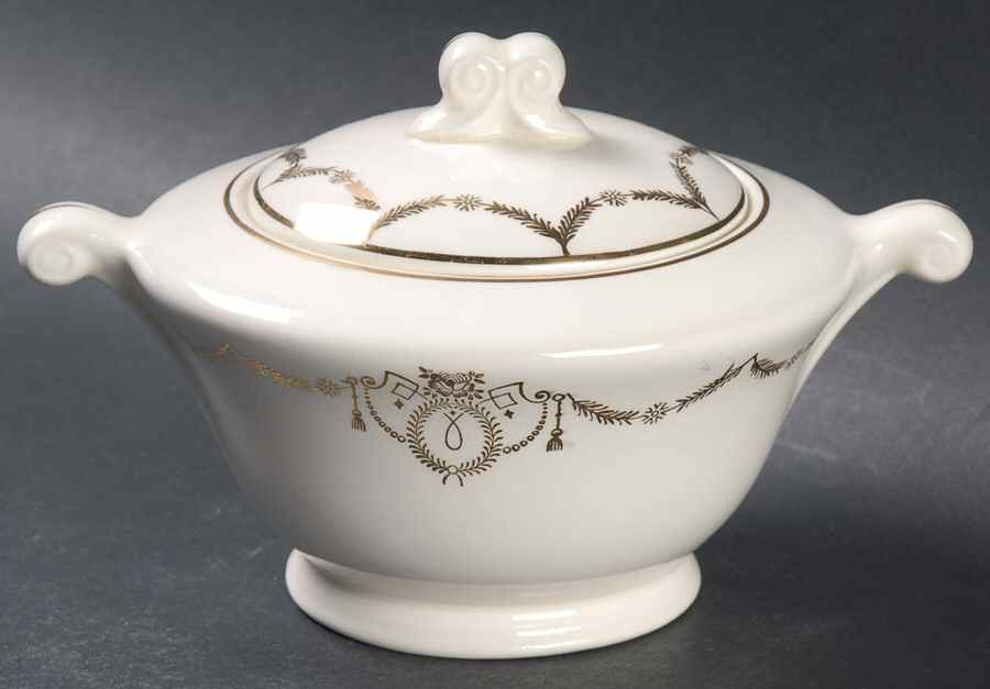 Adams Sugar Bowl & Lid by Edwin Knowles-1