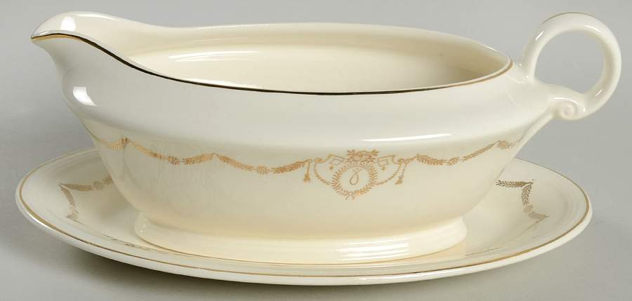 Adams Gravy Boat & Underplate/Relish by Edwin Knowles-1